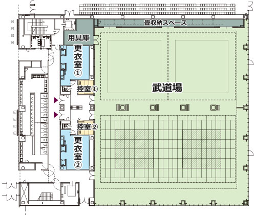 武道場 平面図