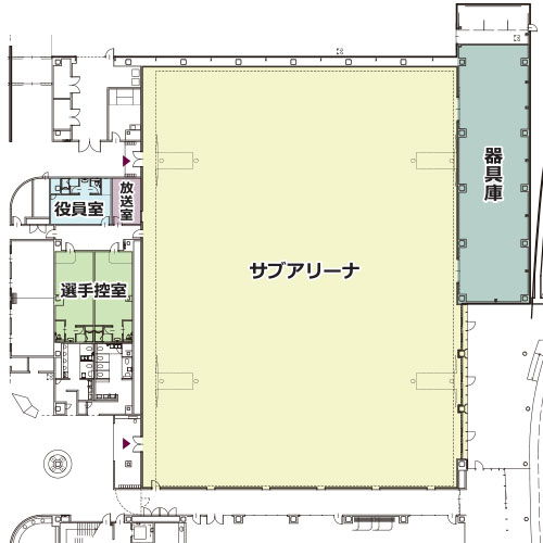 サブアリーナ 平面図